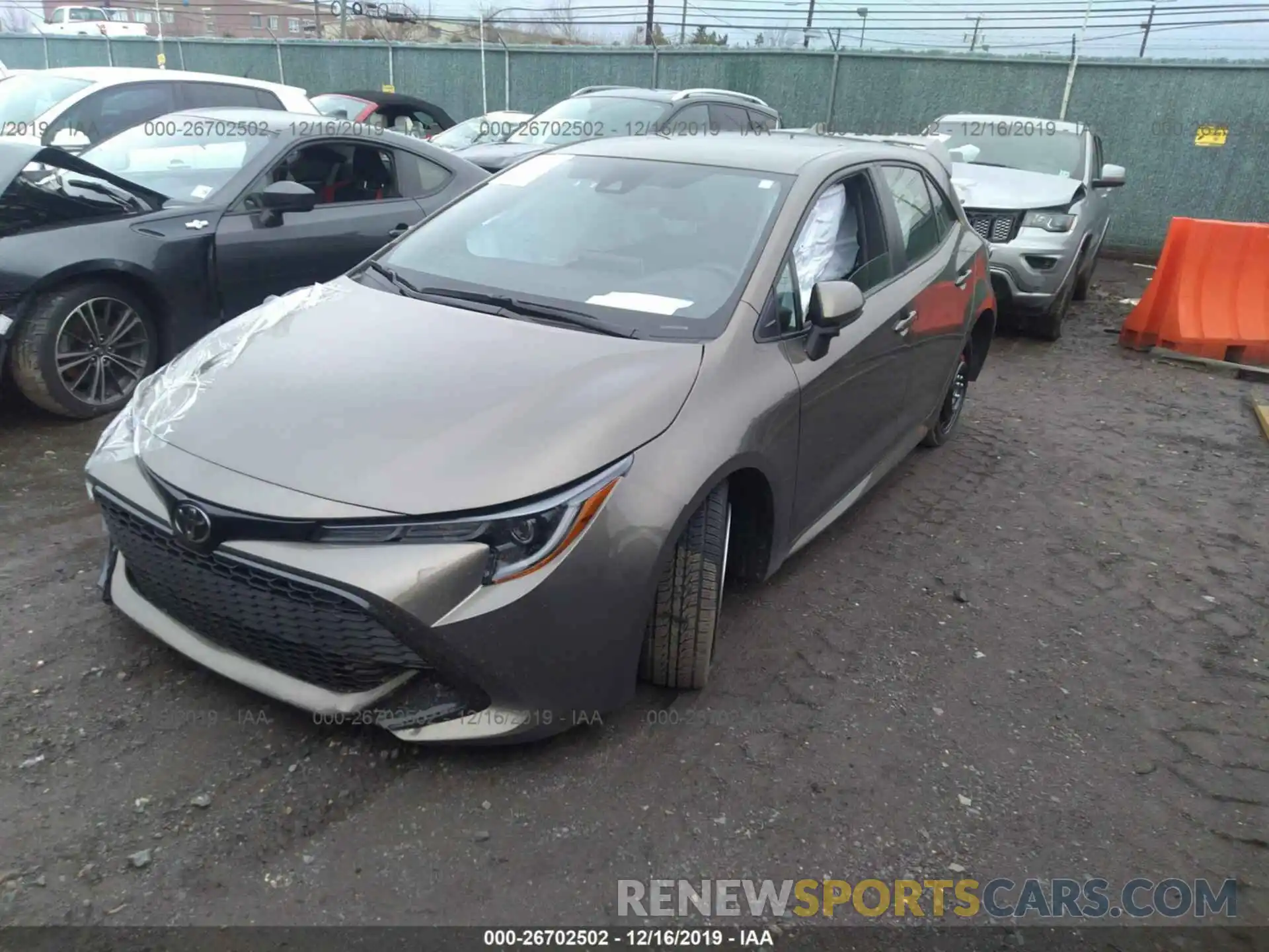 2 Photograph of a damaged car JTNK4RBE3K3000436 TOYOTA COROLLA 2019