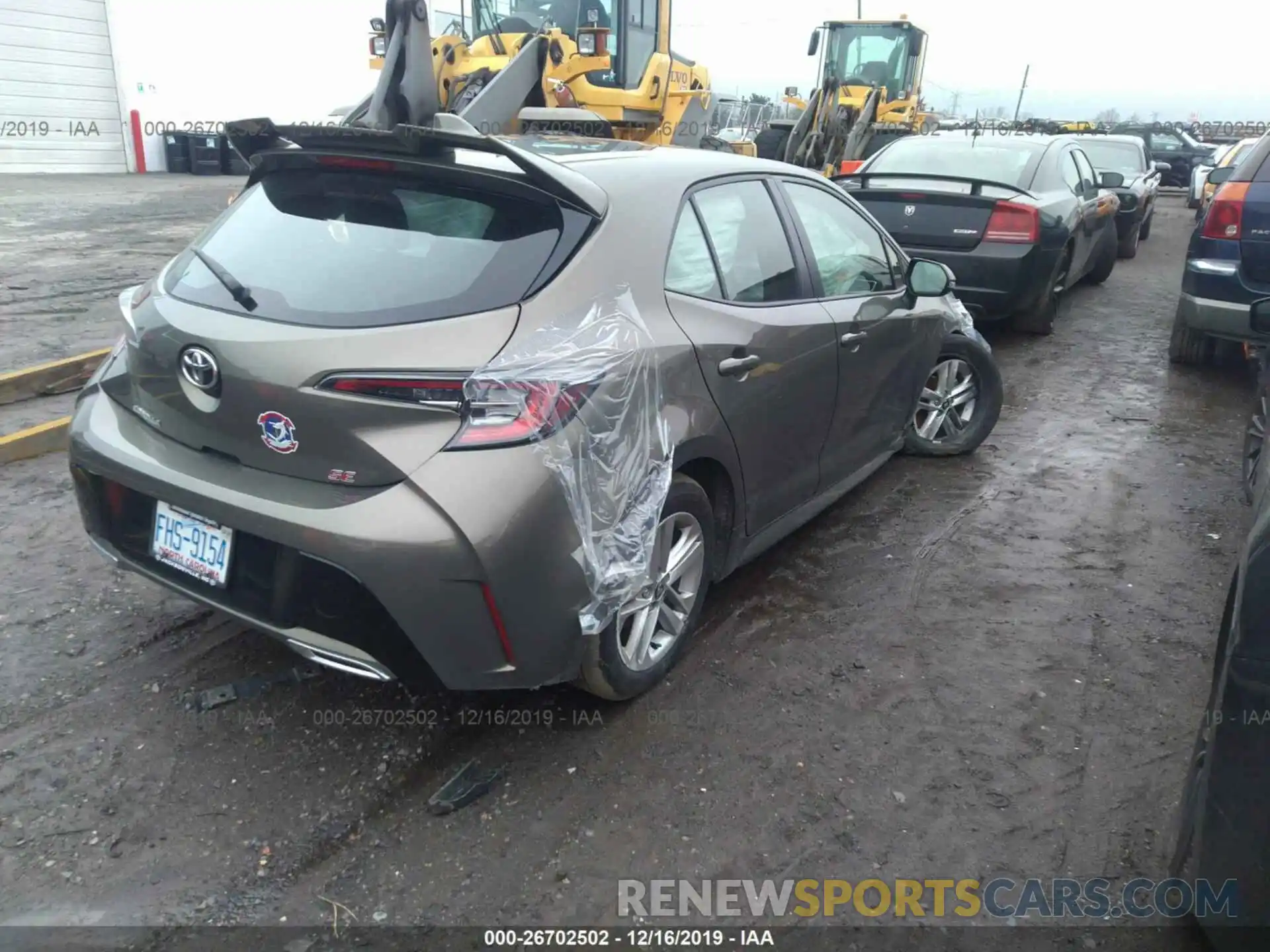 4 Photograph of a damaged car JTNK4RBE3K3000436 TOYOTA COROLLA 2019