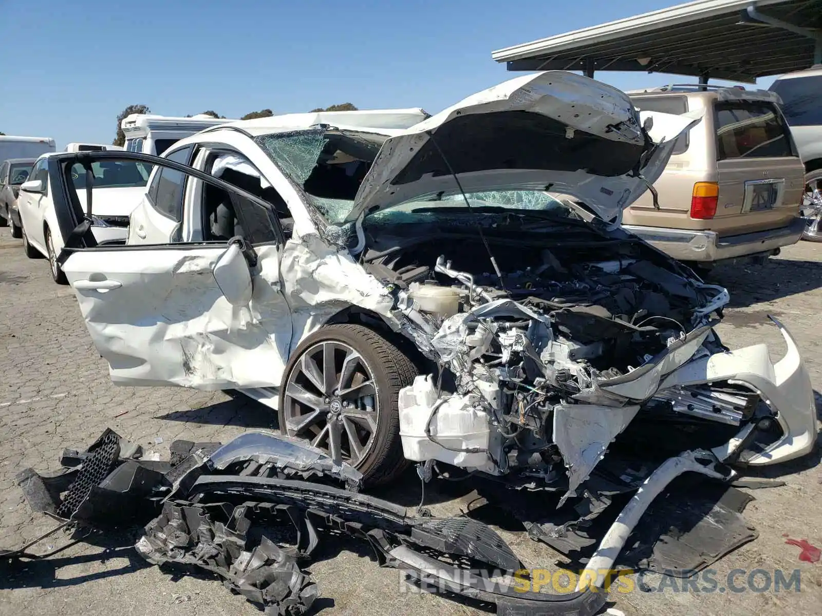 1 Photograph of a damaged car JTNK4RBE3K3000503 TOYOTA COROLLA 2019