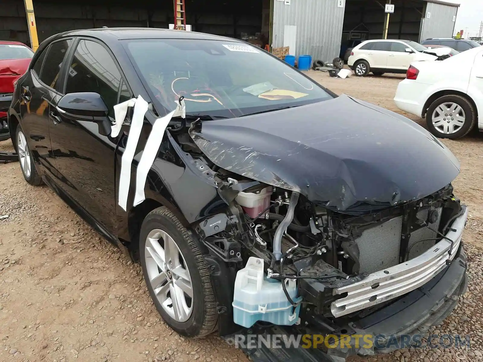 1 Photograph of a damaged car JTNK4RBE3K3001800 TOYOTA COROLLA 2019