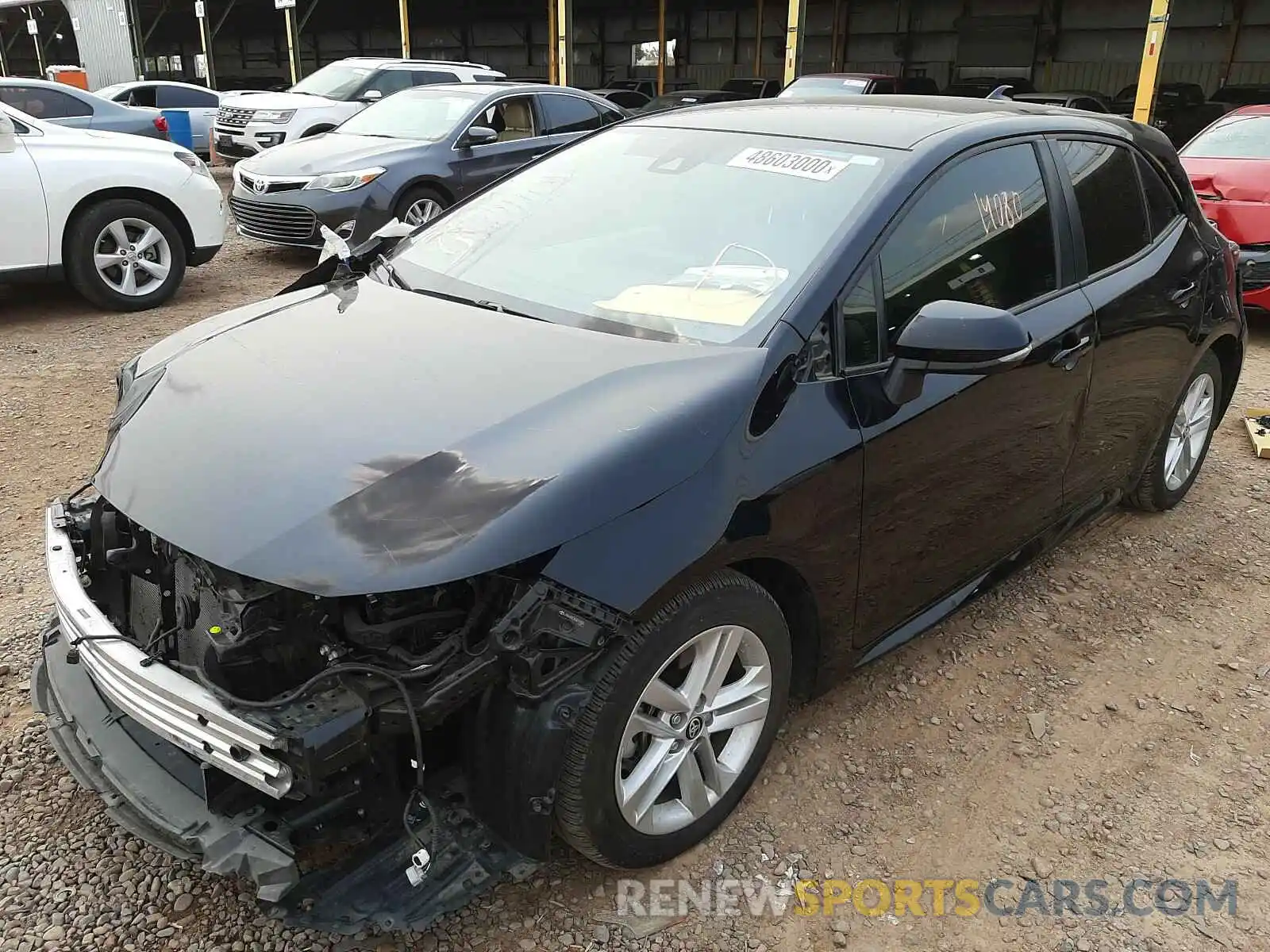 2 Photograph of a damaged car JTNK4RBE3K3001800 TOYOTA COROLLA 2019