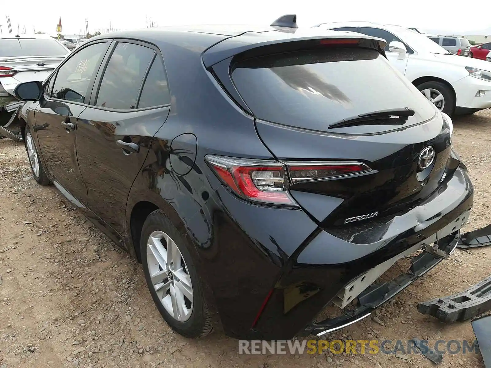 3 Photograph of a damaged car JTNK4RBE3K3001800 TOYOTA COROLLA 2019