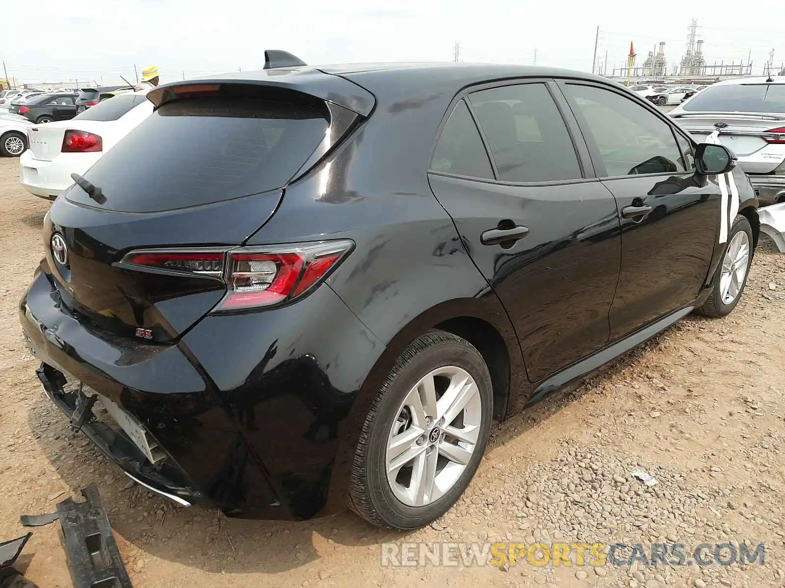 4 Photograph of a damaged car JTNK4RBE3K3001800 TOYOTA COROLLA 2019