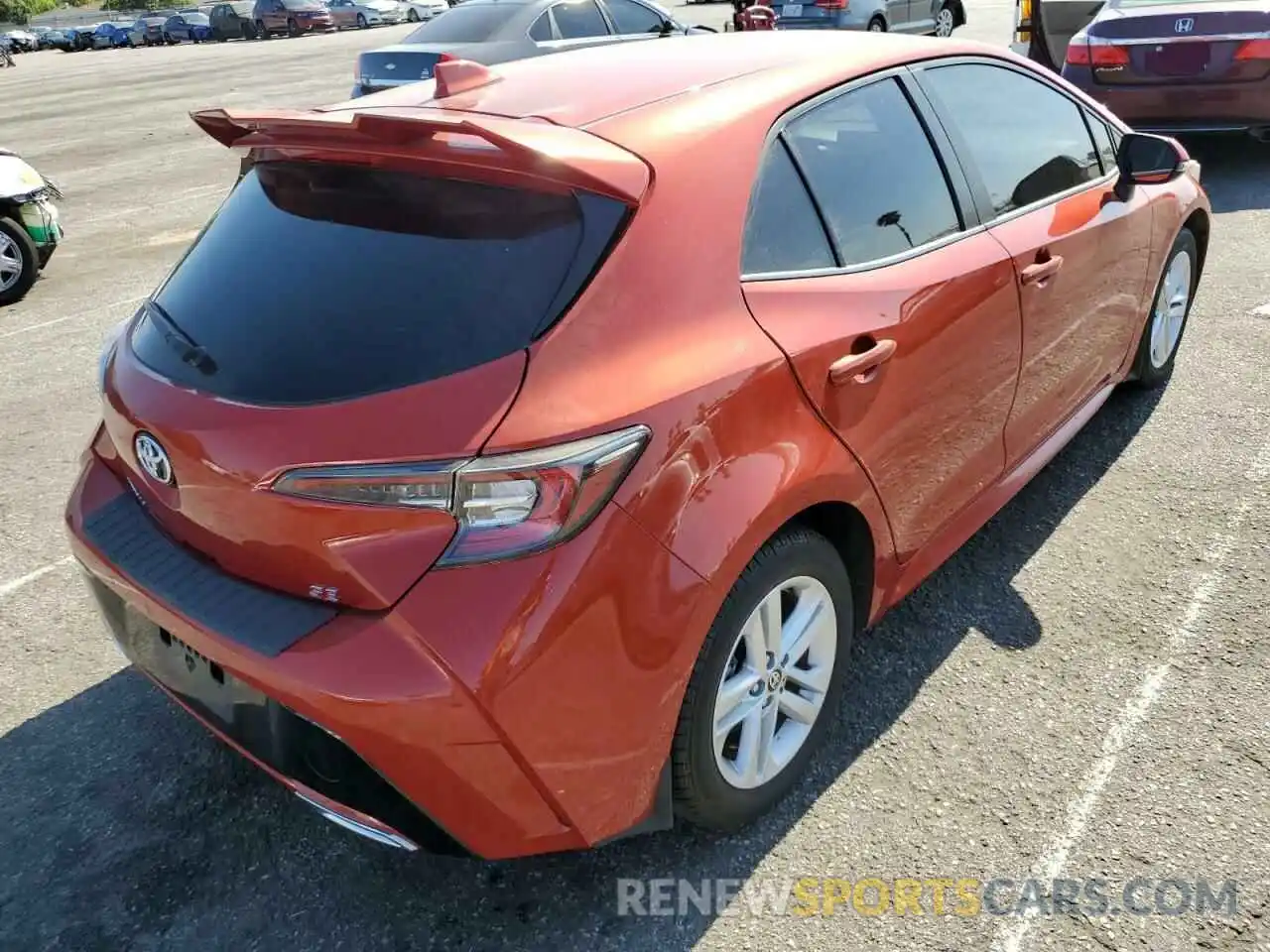 4 Photograph of a damaged car JTNK4RBE3K3002185 TOYOTA COROLLA 2019