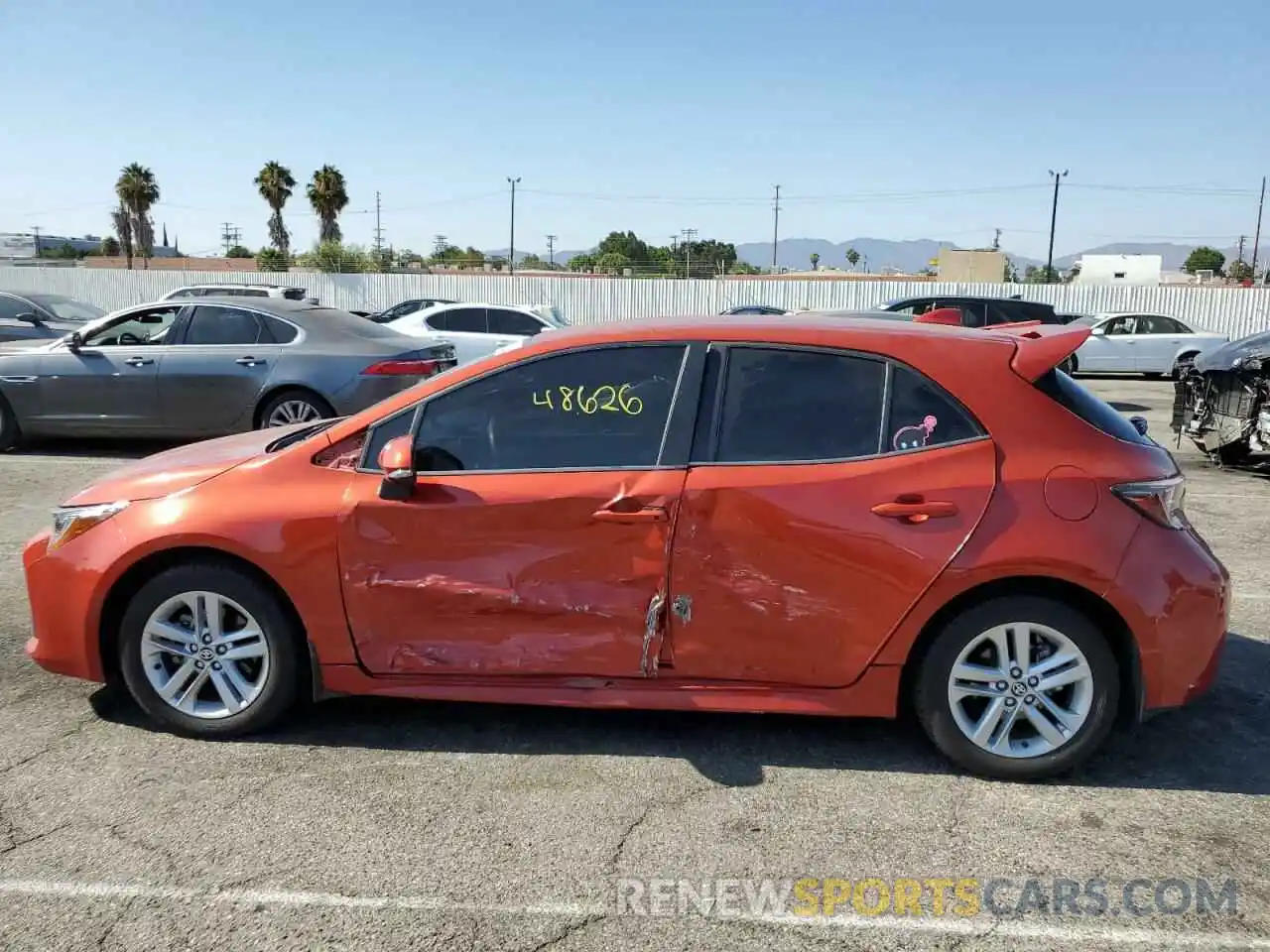 9 Photograph of a damaged car JTNK4RBE3K3002185 TOYOTA COROLLA 2019