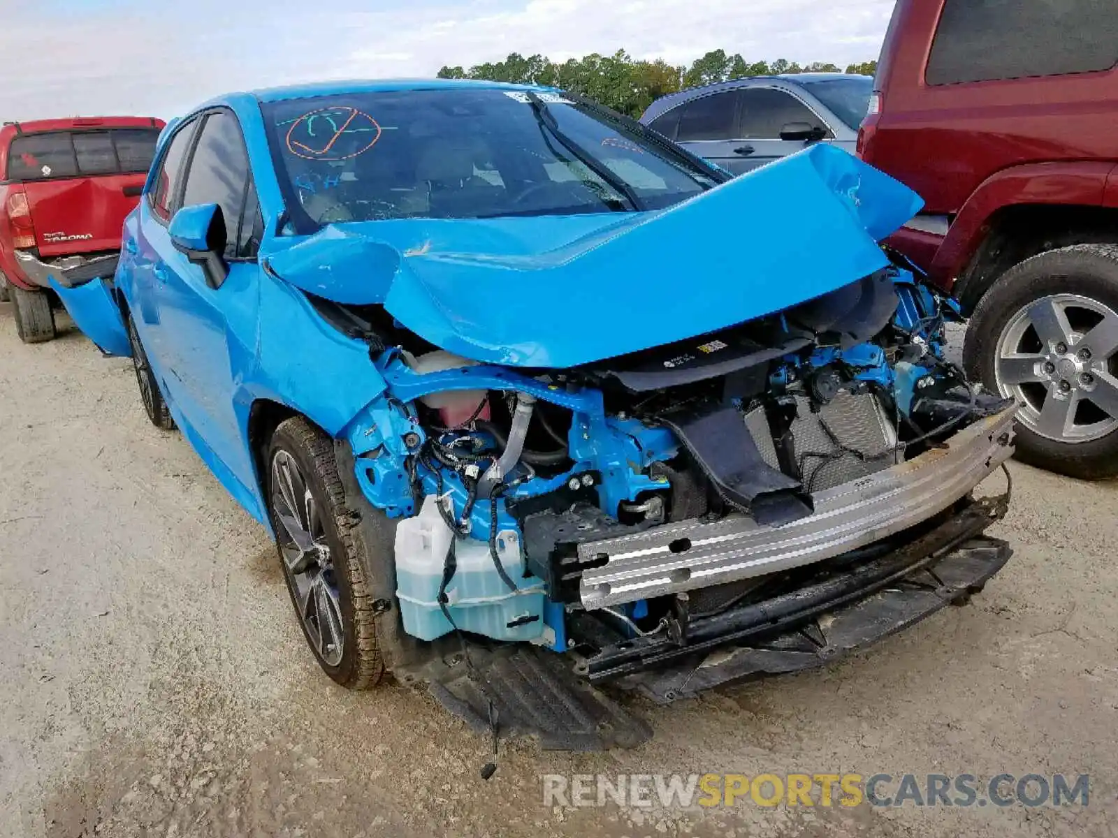 1 Photograph of a damaged car JTNK4RBE3K3004079 TOYOTA COROLLA 2019