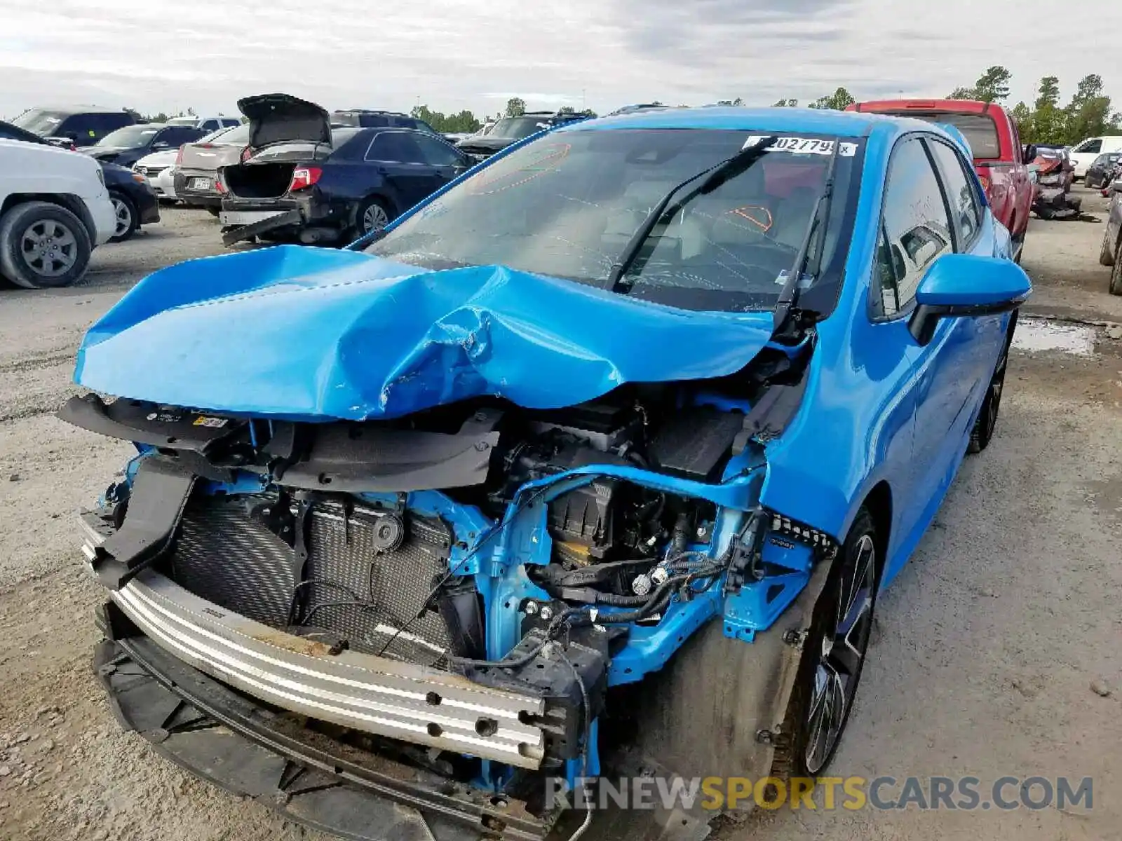 2 Photograph of a damaged car JTNK4RBE3K3004079 TOYOTA COROLLA 2019