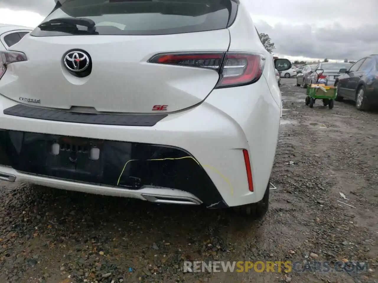 9 Photograph of a damaged car JTNK4RBE3K3004955 TOYOTA COROLLA 2019