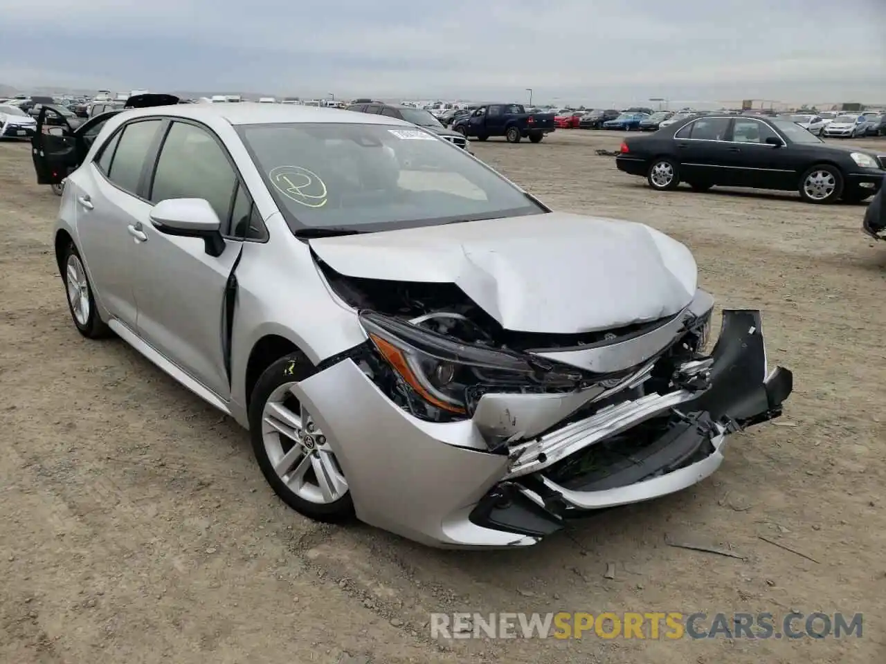 1 Photograph of a damaged car JTNK4RBE3K3005149 TOYOTA COROLLA 2019