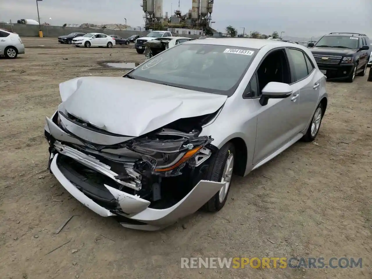 2 Photograph of a damaged car JTNK4RBE3K3005149 TOYOTA COROLLA 2019