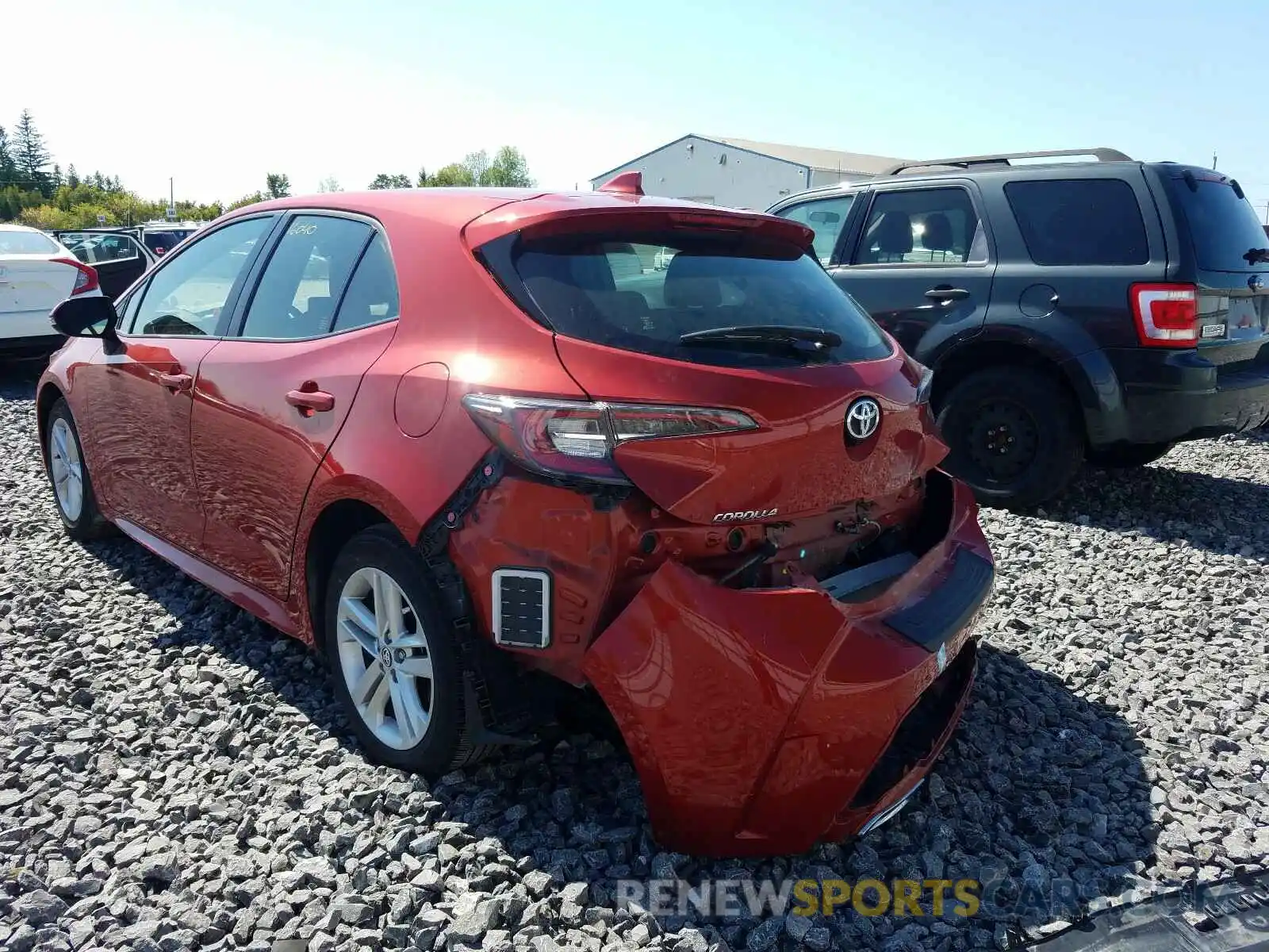 3 Photograph of a damaged car JTNK4RBE3K3005569 TOYOTA COROLLA 2019