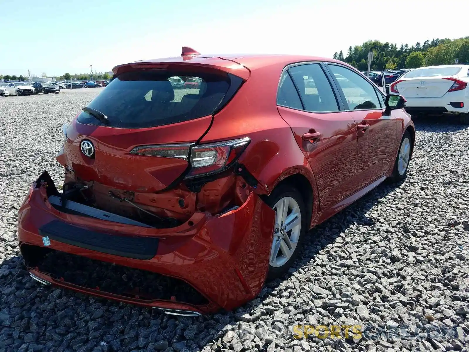 4 Photograph of a damaged car JTNK4RBE3K3005569 TOYOTA COROLLA 2019