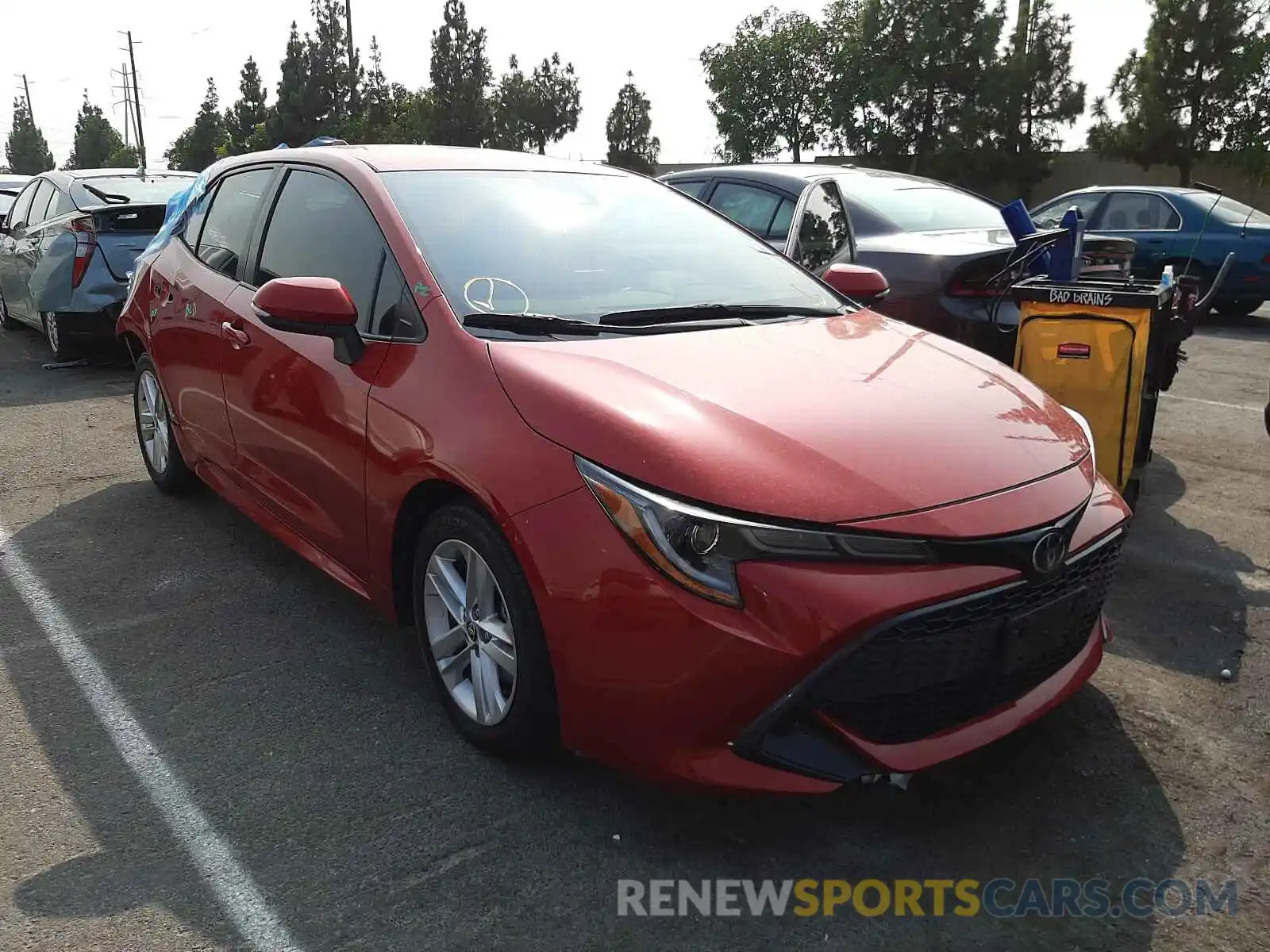 1 Photograph of a damaged car JTNK4RBE3K3005684 TOYOTA COROLLA 2019