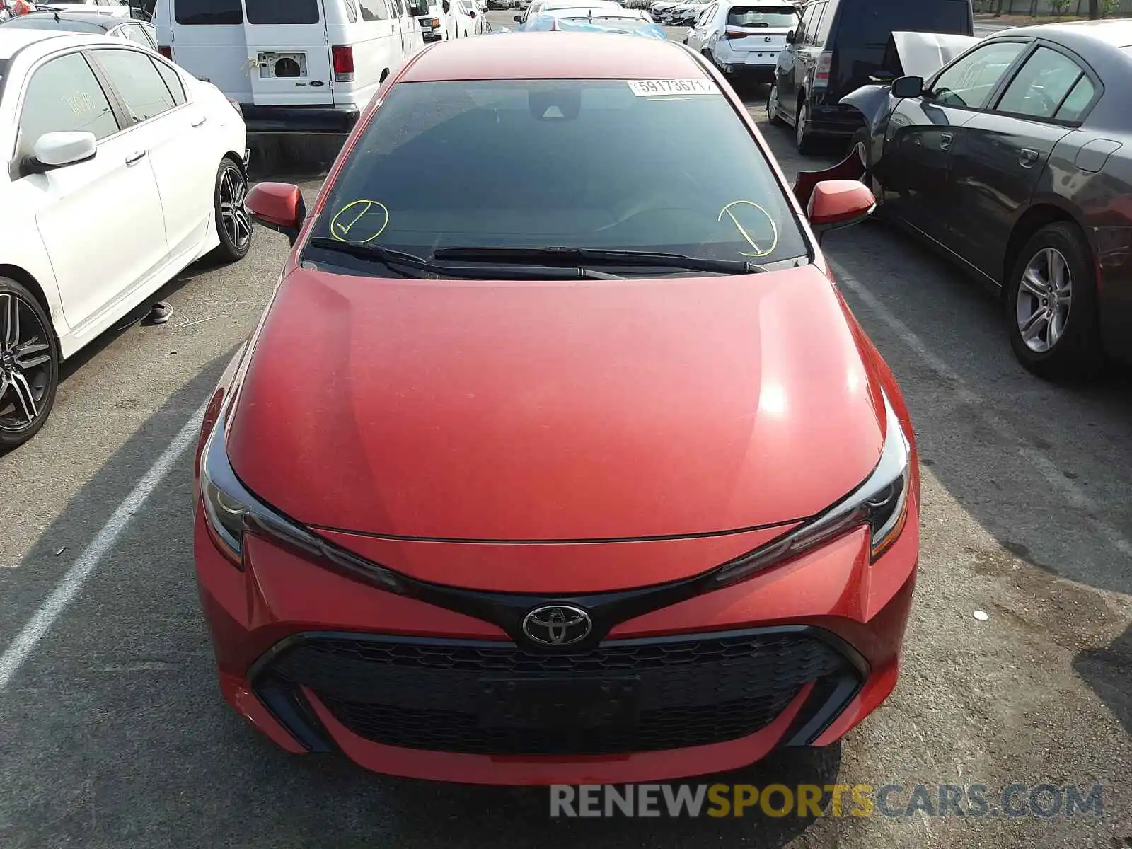 9 Photograph of a damaged car JTNK4RBE3K3005684 TOYOTA COROLLA 2019