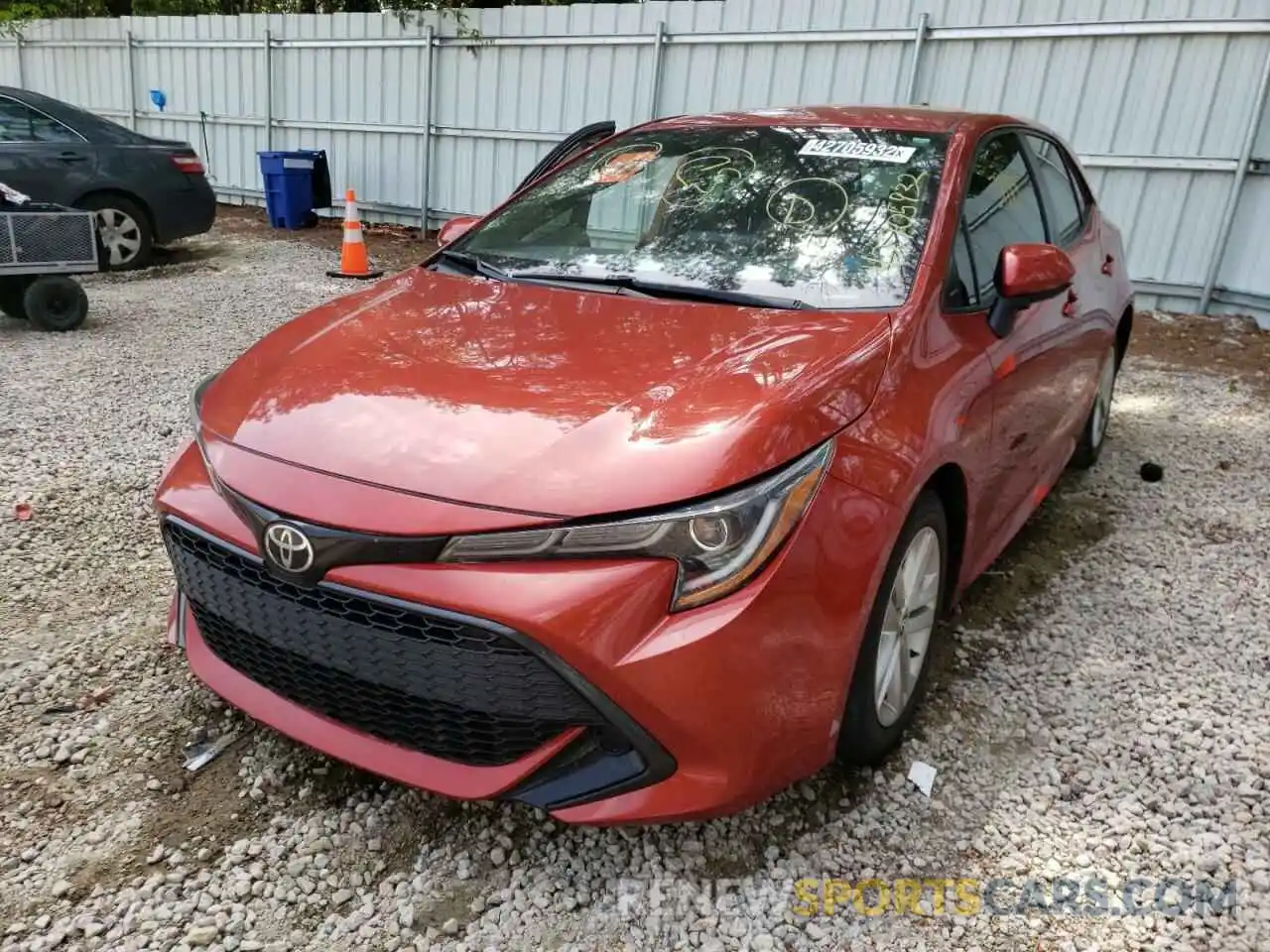 2 Photograph of a damaged car JTNK4RBE3K3006592 TOYOTA COROLLA 2019