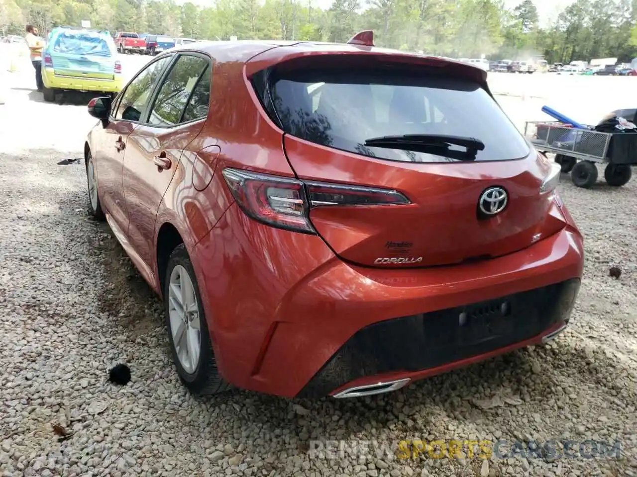 3 Photograph of a damaged car JTNK4RBE3K3006592 TOYOTA COROLLA 2019