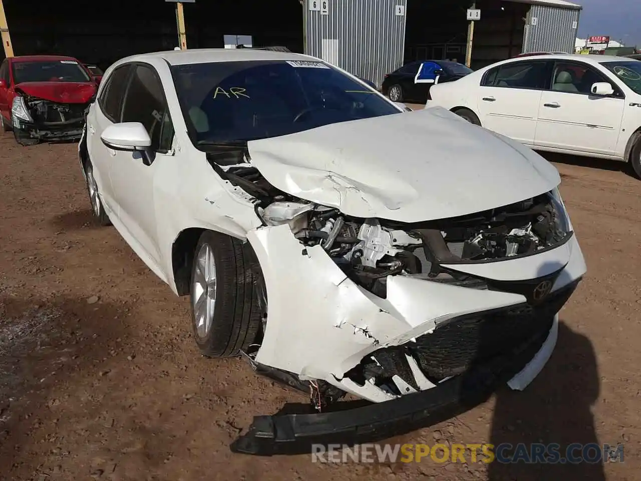 1 Photograph of a damaged car JTNK4RBE3K3007399 TOYOTA COROLLA 2019