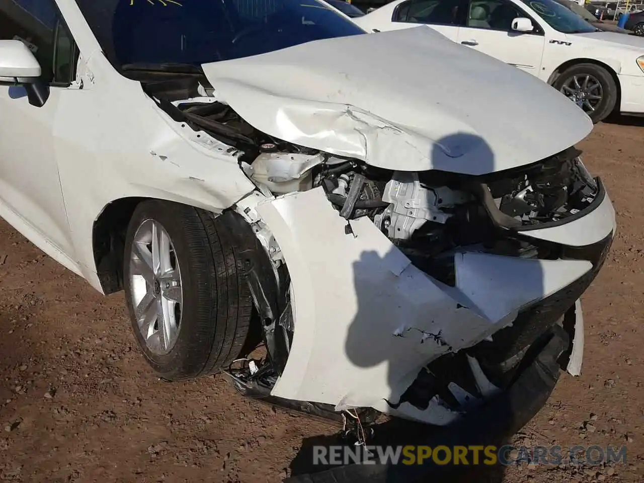 9 Photograph of a damaged car JTNK4RBE3K3007399 TOYOTA COROLLA 2019