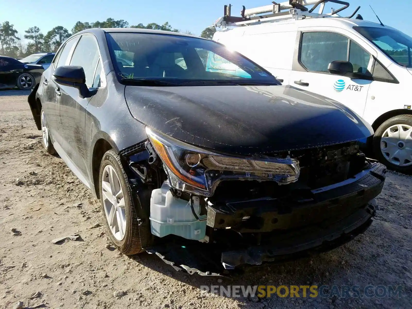 1 Photograph of a damaged car JTNK4RBE3K3007984 TOYOTA COROLLA 2019