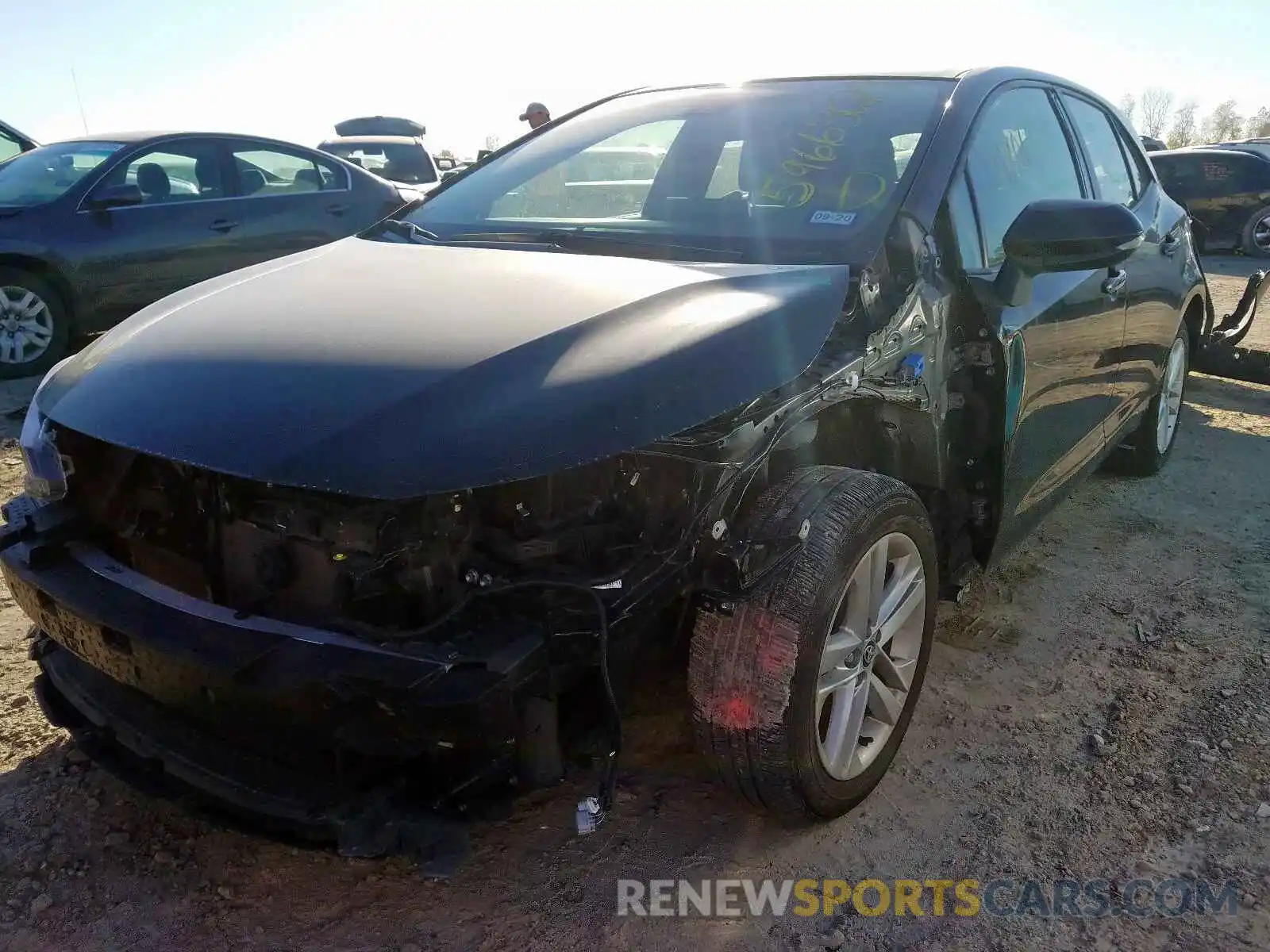 2 Photograph of a damaged car JTNK4RBE3K3007984 TOYOTA COROLLA 2019