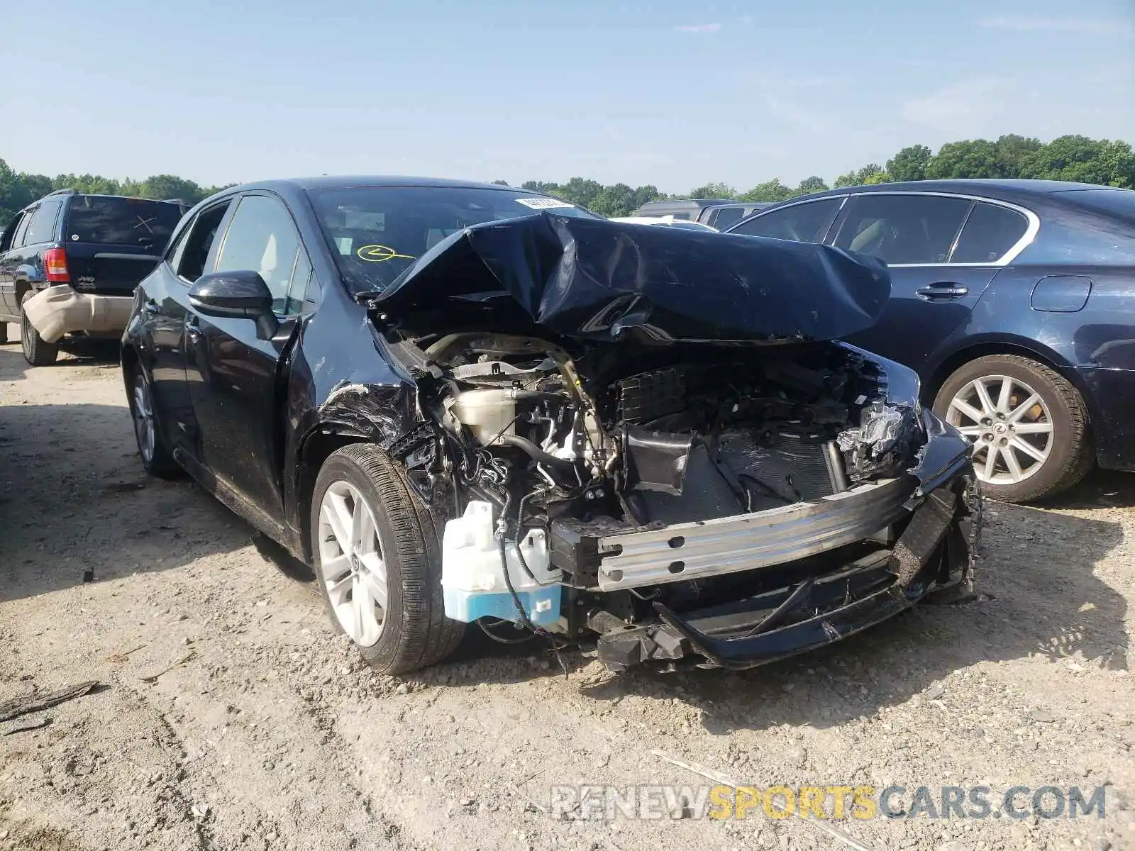 1 Photograph of a damaged car JTNK4RBE3K3010092 TOYOTA COROLLA 2019