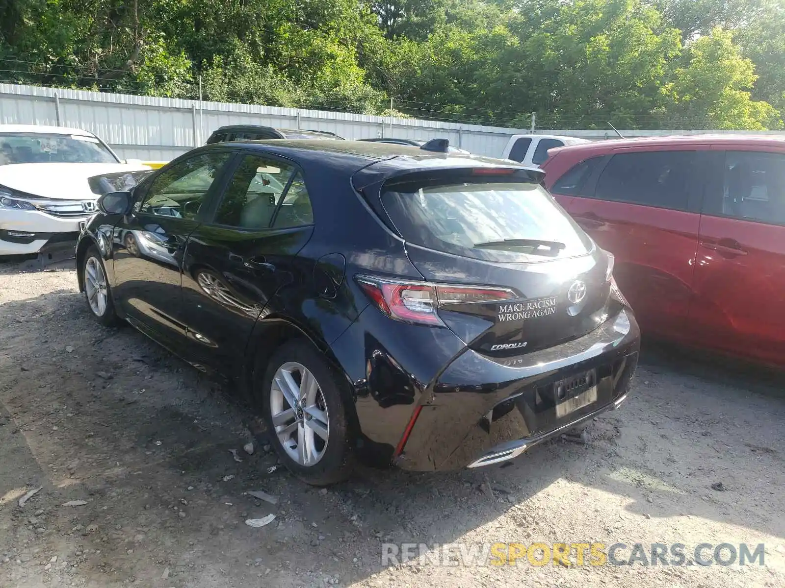 3 Photograph of a damaged car JTNK4RBE3K3010092 TOYOTA COROLLA 2019