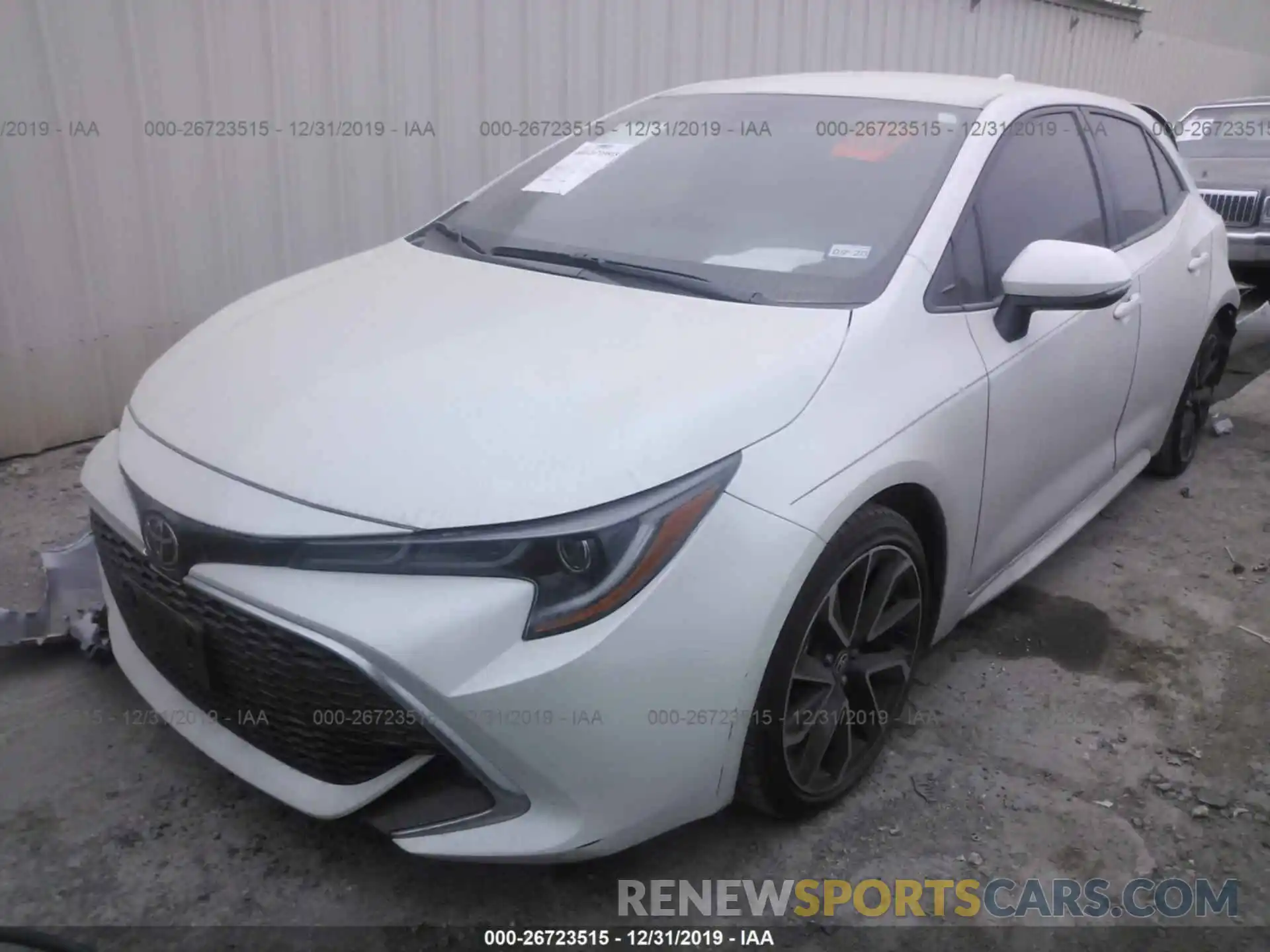 2 Photograph of a damaged car JTNK4RBE3K3010433 TOYOTA COROLLA 2019