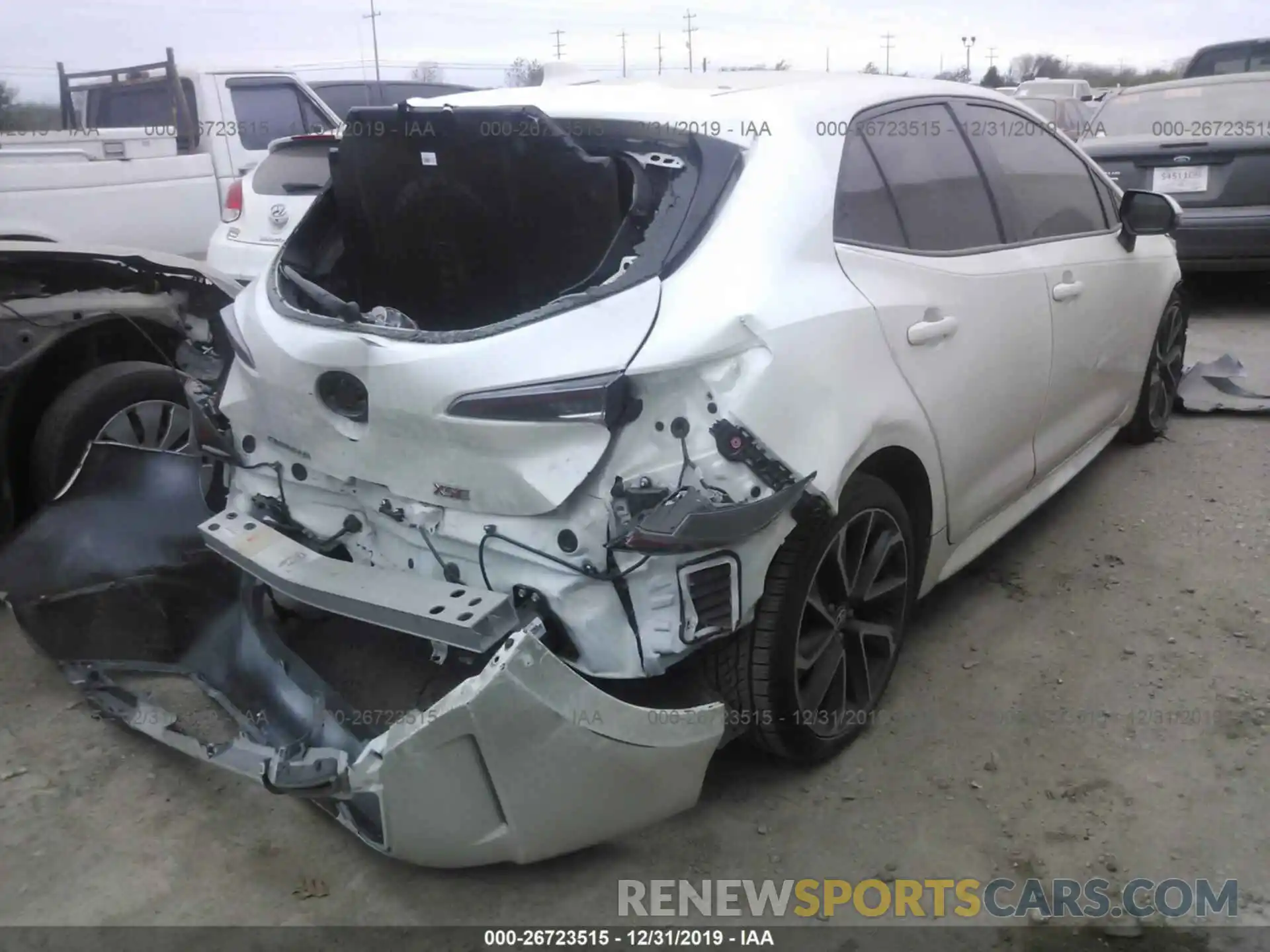 4 Photograph of a damaged car JTNK4RBE3K3010433 TOYOTA COROLLA 2019