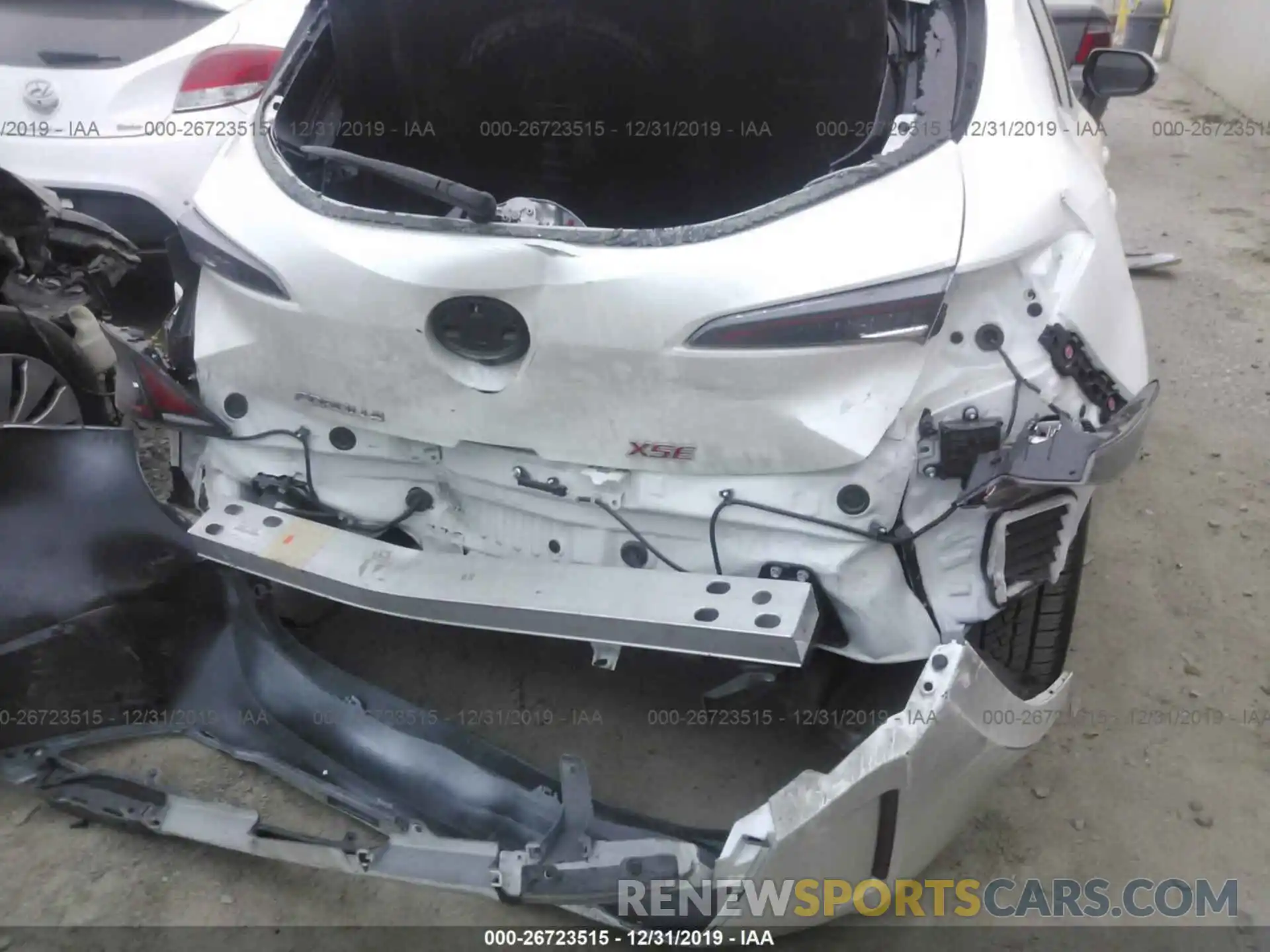 6 Photograph of a damaged car JTNK4RBE3K3010433 TOYOTA COROLLA 2019