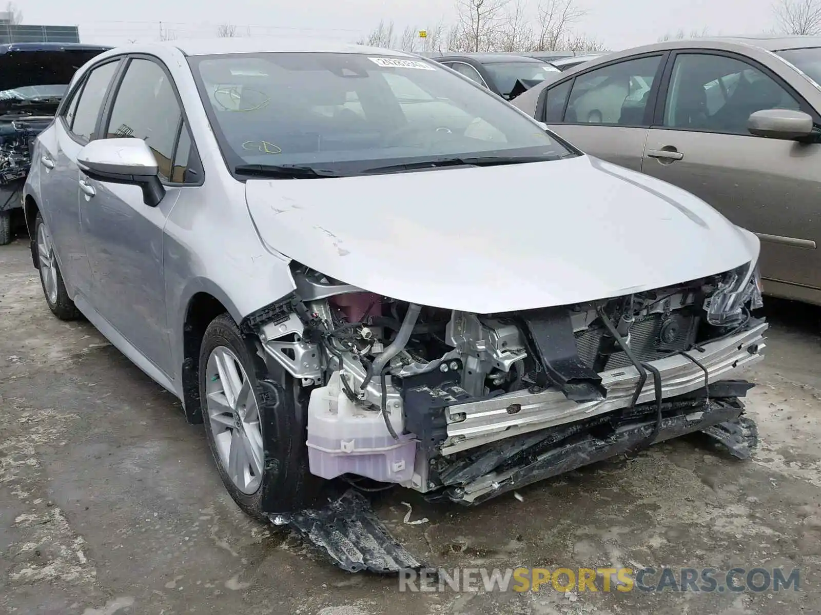 1 Photograph of a damaged car JTNK4RBE3K3011873 TOYOTA COROLLA 2019