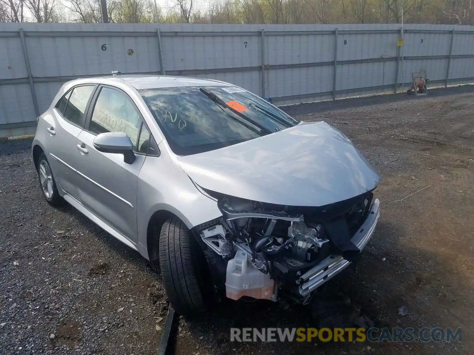 1 Photograph of a damaged car JTNK4RBE3K3013526 TOYOTA COROLLA 2019