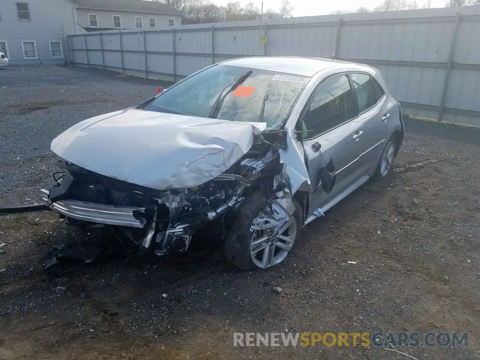 2 Photograph of a damaged car JTNK4RBE3K3013526 TOYOTA COROLLA 2019