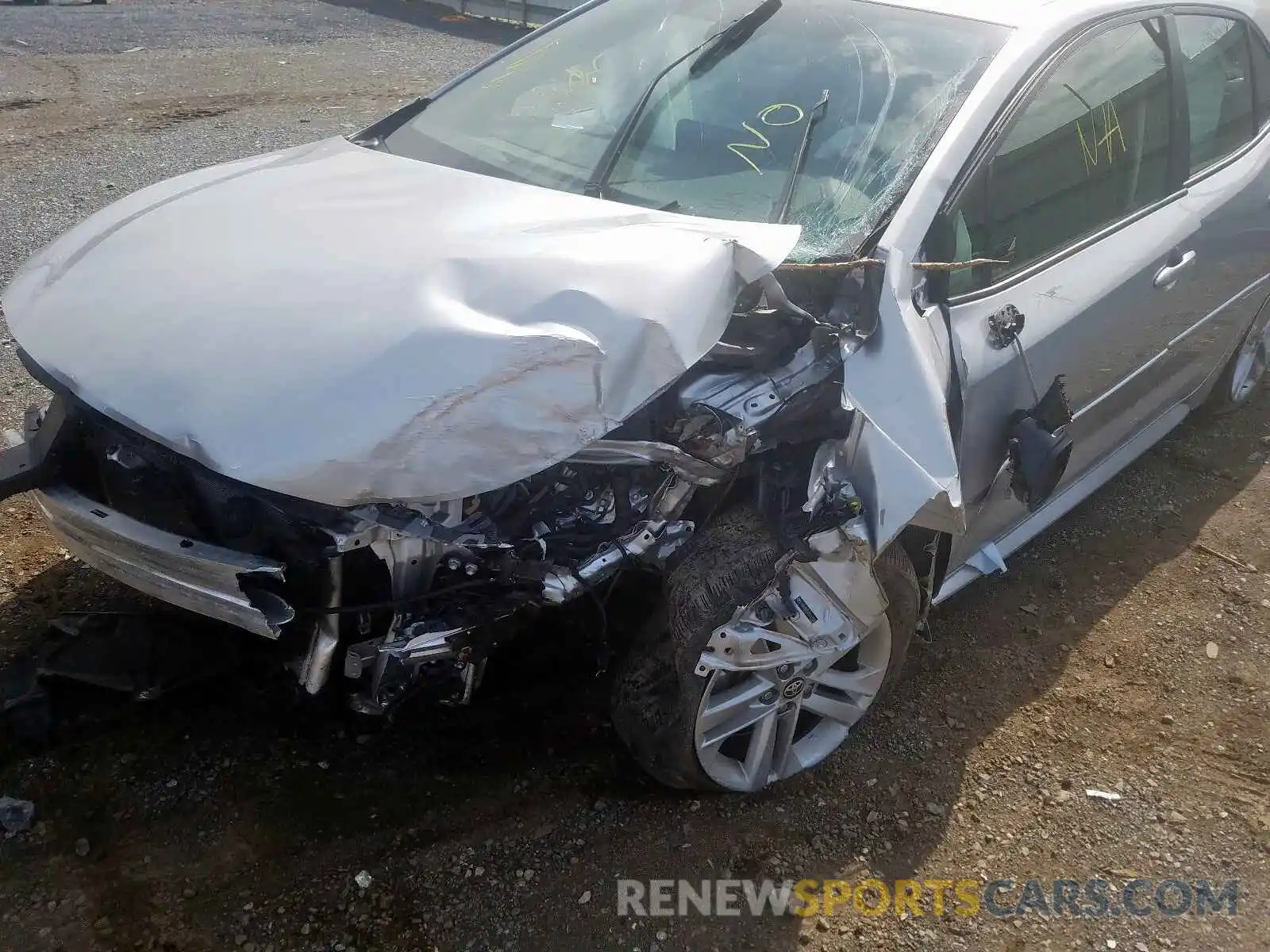 9 Photograph of a damaged car JTNK4RBE3K3013526 TOYOTA COROLLA 2019