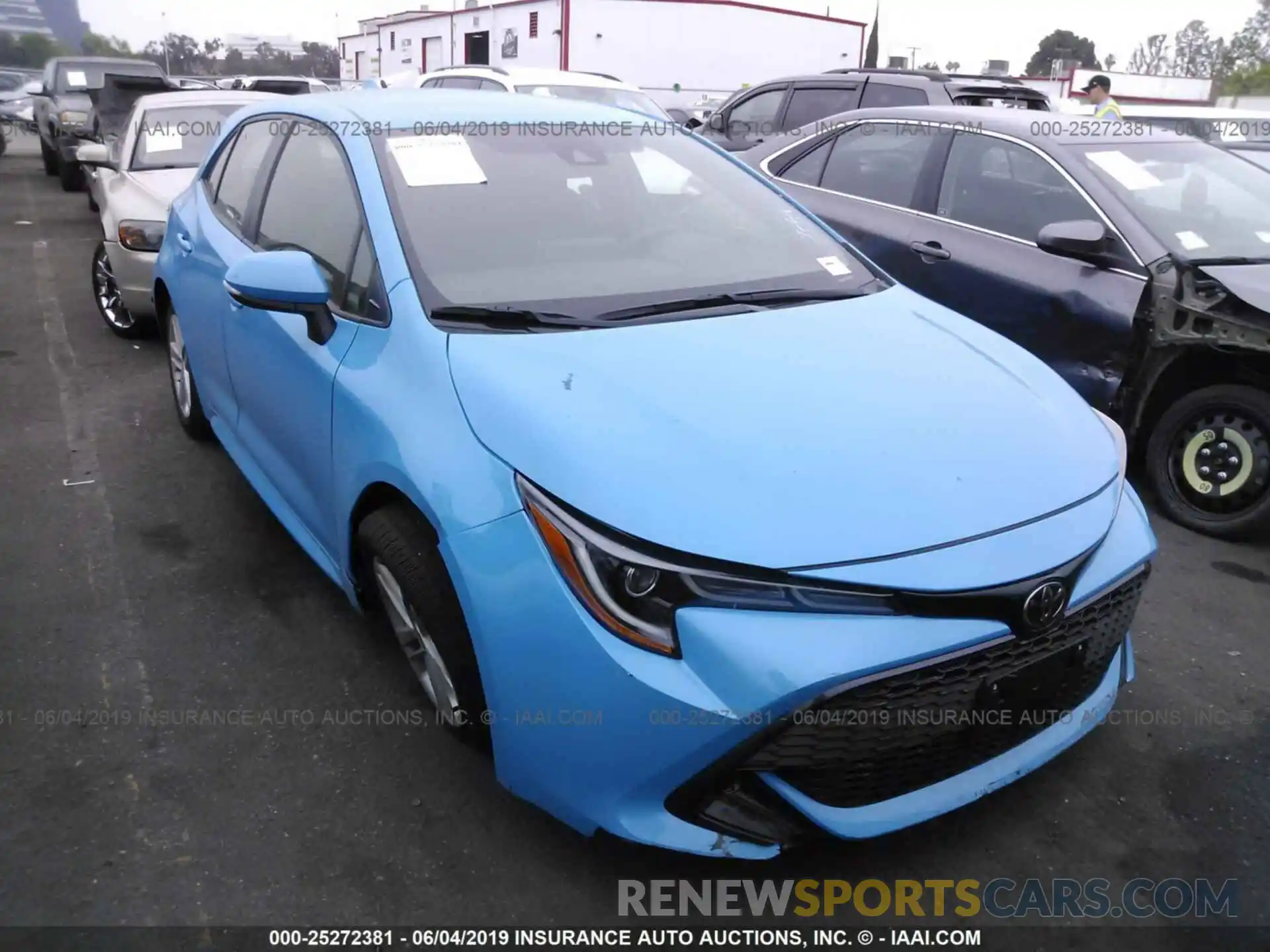 1 Photograph of a damaged car JTNK4RBE3K3014398 TOYOTA COROLLA 2019