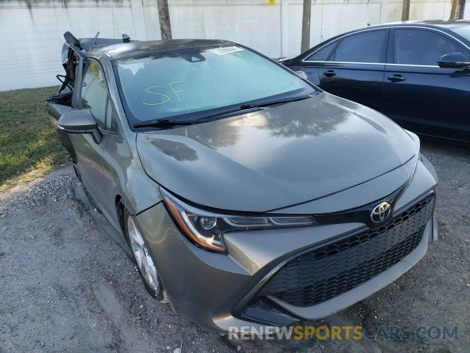 1 Photograph of a damaged car JTNK4RBE3K3014451 TOYOTA COROLLA 2019