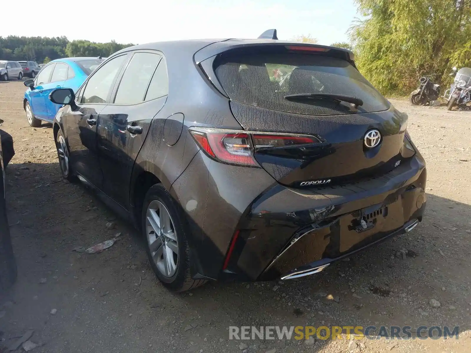 3 Photograph of a damaged car JTNK4RBE3K3015115 TOYOTA COROLLA 2019