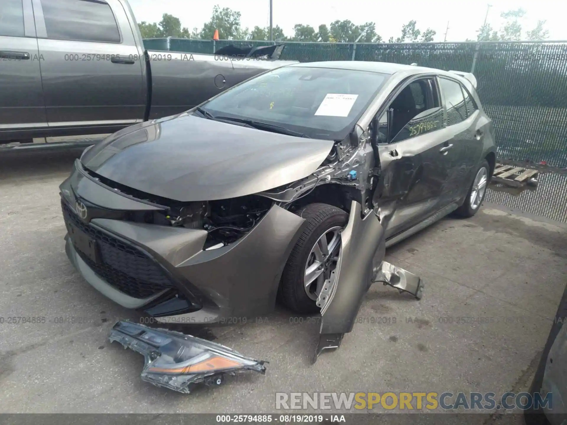 6 Photograph of a damaged car JTNK4RBE3K3016068 TOYOTA COROLLA 2019