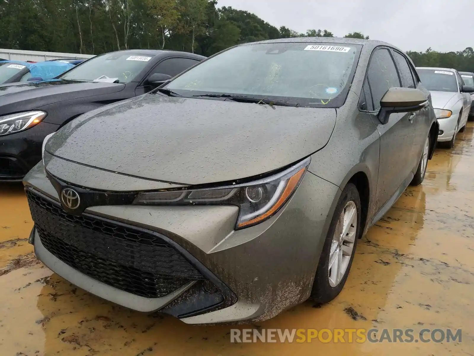 2 Photograph of a damaged car JTNK4RBE3K3016944 TOYOTA COROLLA 2019