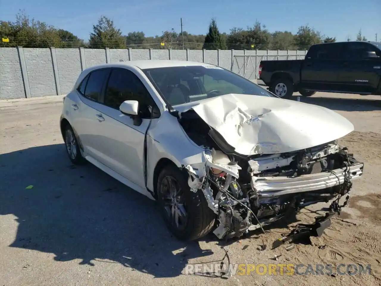 1 Photograph of a damaged car JTNK4RBE3K3017415 TOYOTA COROLLA 2019