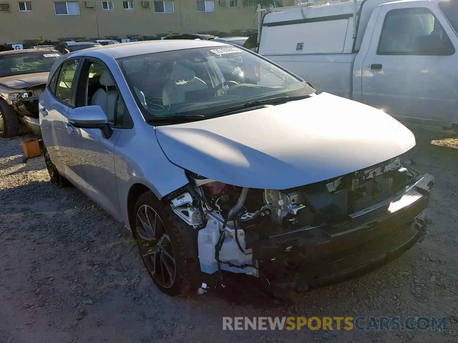 1 Photograph of a damaged car JTNK4RBE3K3017589 TOYOTA COROLLA 2019