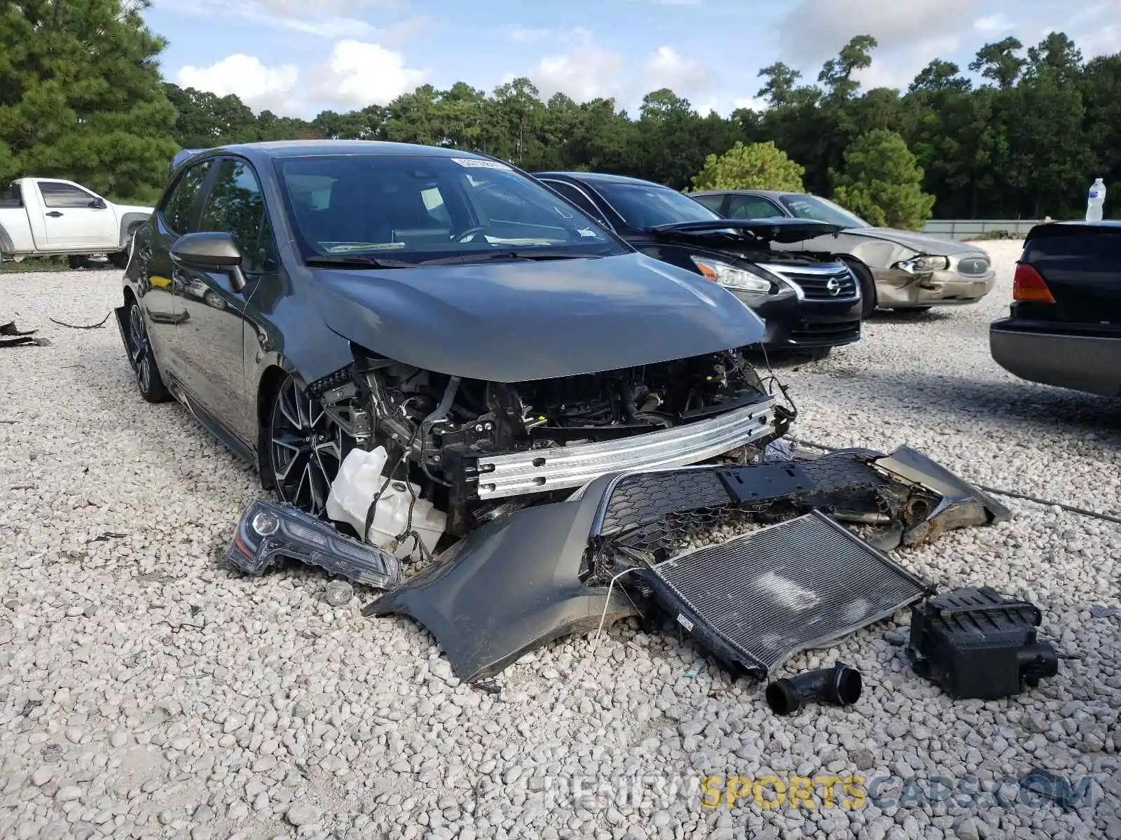 1 Photograph of a damaged car JTNK4RBE3K3018791 TOYOTA COROLLA 2019