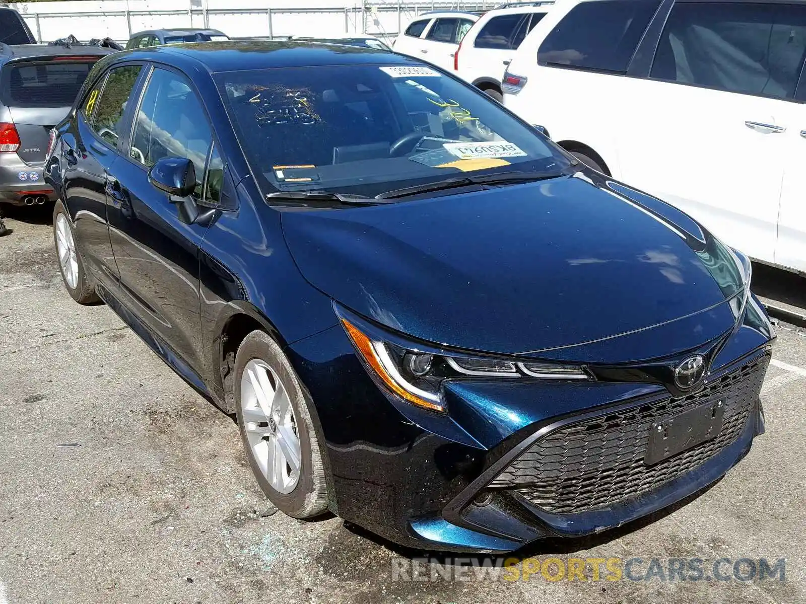 1 Photograph of a damaged car JTNK4RBE3K3019875 TOYOTA COROLLA 2019