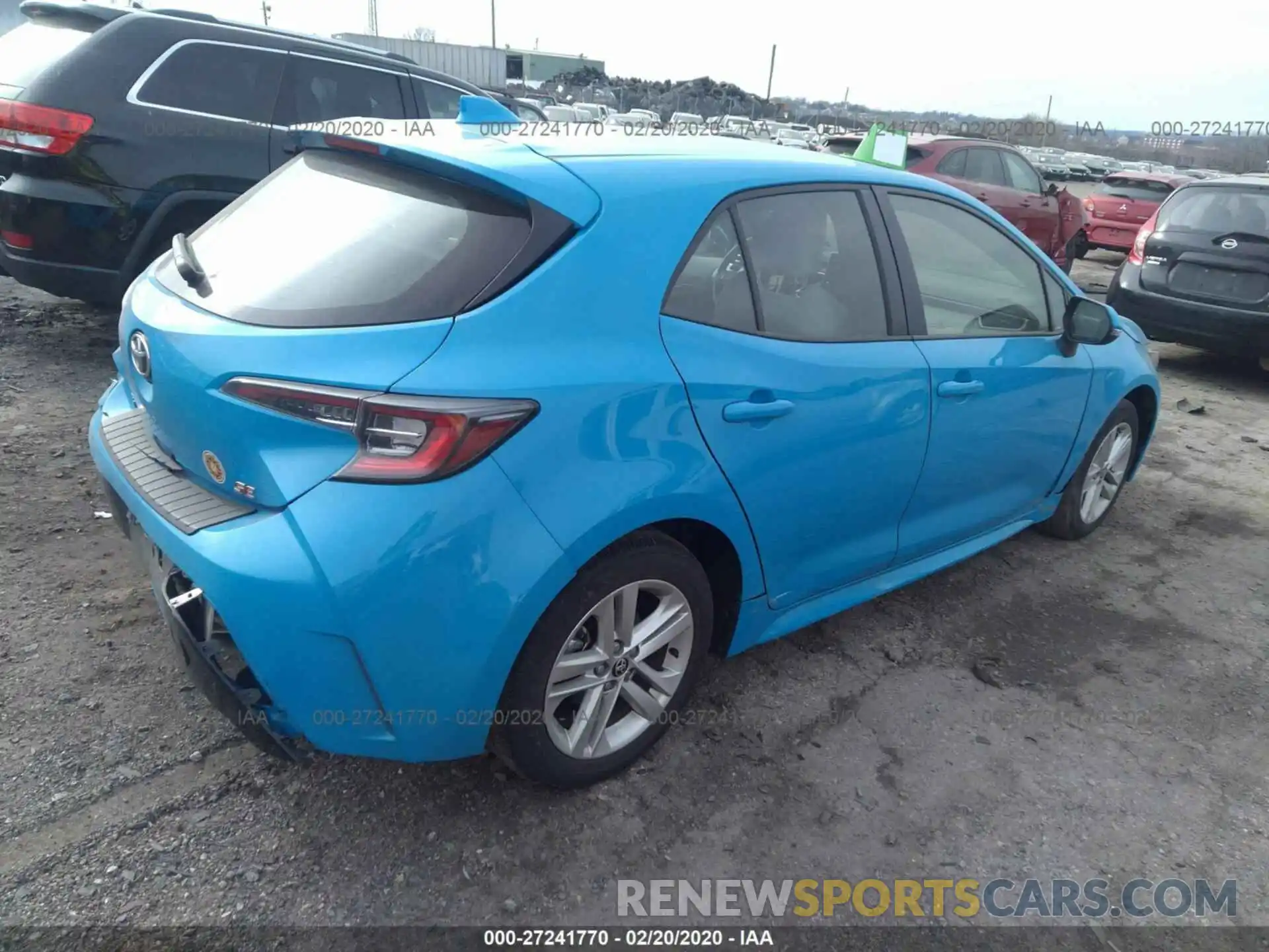 4 Photograph of a damaged car JTNK4RBE3K3020301 TOYOTA COROLLA 2019