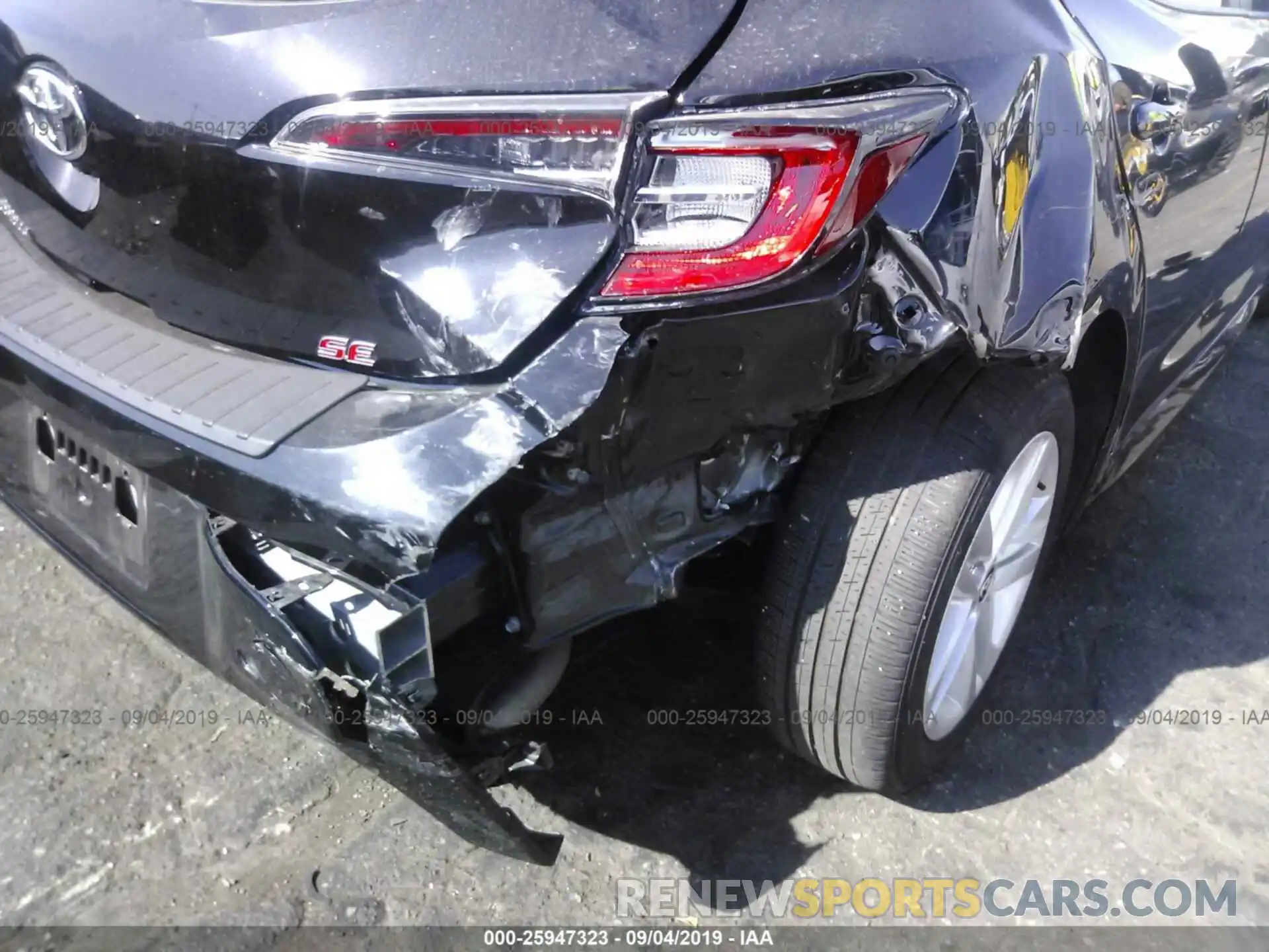 6 Фотография поврежденного автомобиля JTNK4RBE3K3020623 TOYOTA COROLLA 2019