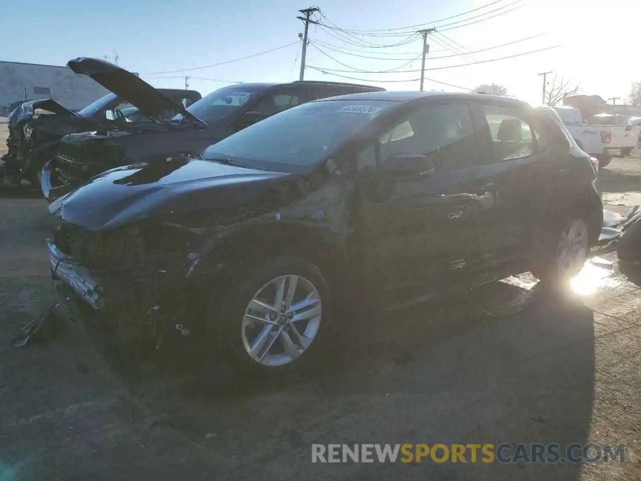 1 Photograph of a damaged car JTNK4RBE3K3023425 TOYOTA COROLLA 2019