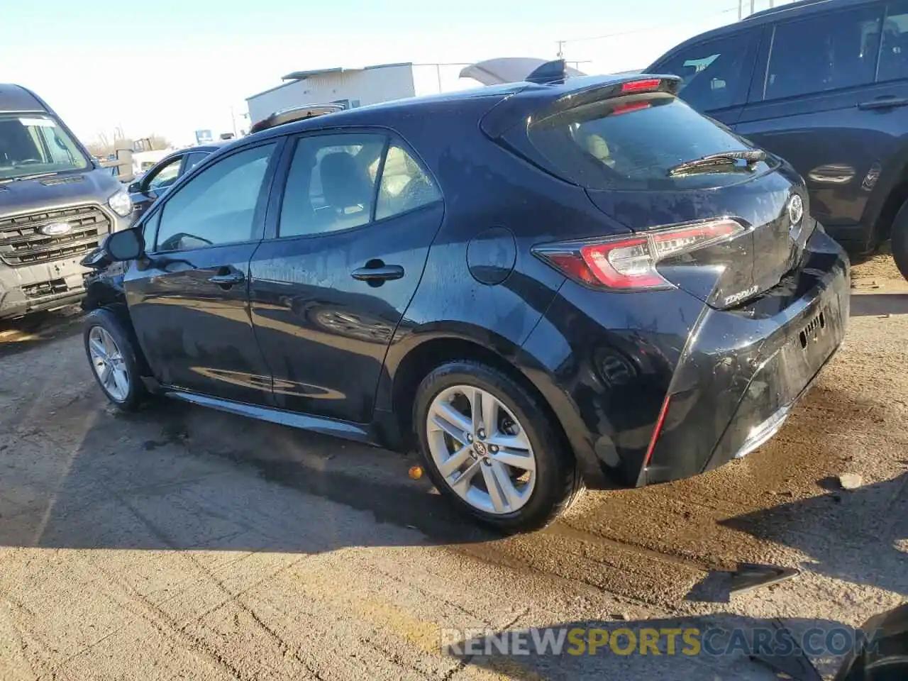 2 Photograph of a damaged car JTNK4RBE3K3023425 TOYOTA COROLLA 2019