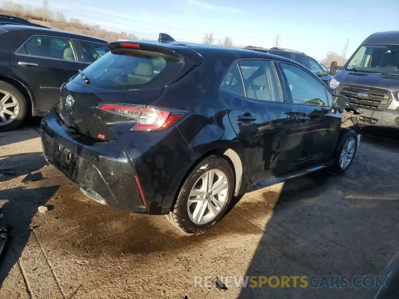 3 Photograph of a damaged car JTNK4RBE3K3023425 TOYOTA COROLLA 2019