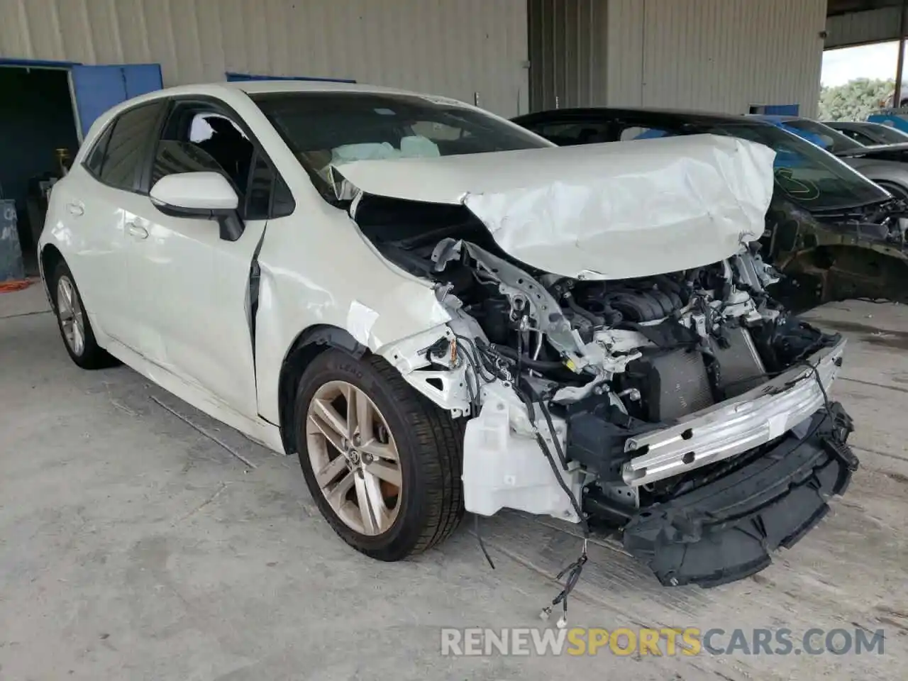 1 Photograph of a damaged car JTNK4RBE3K3024347 TOYOTA COROLLA 2019