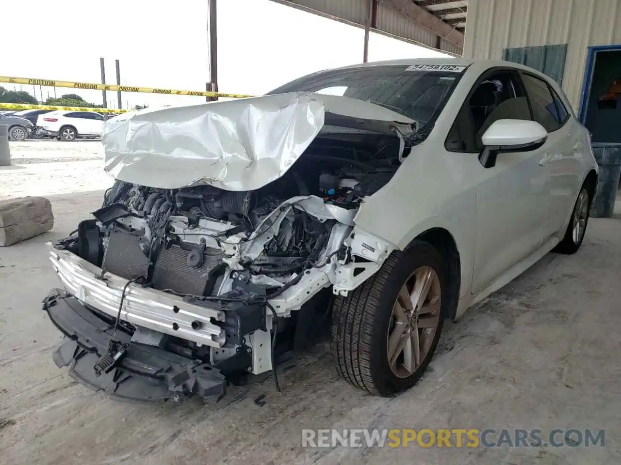 2 Photograph of a damaged car JTNK4RBE3K3024347 TOYOTA COROLLA 2019