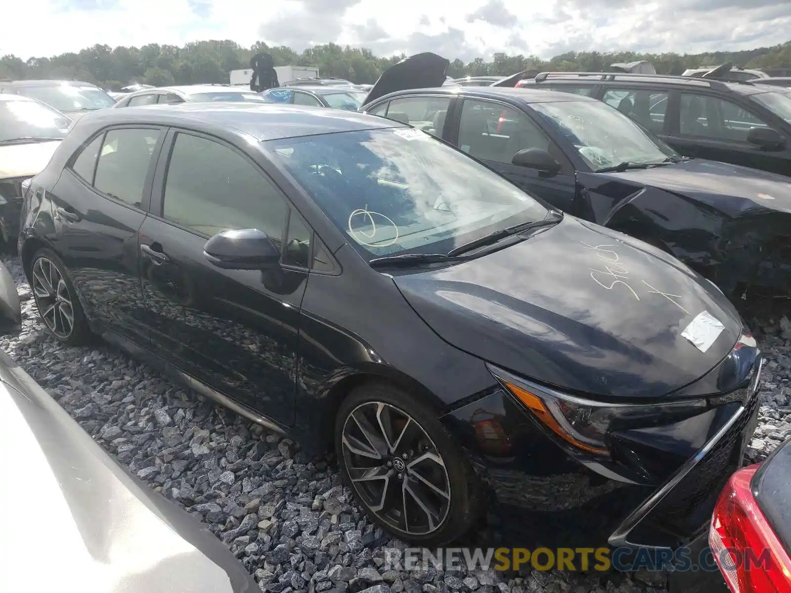 1 Photograph of a damaged car JTNK4RBE3K3025014 TOYOTA COROLLA 2019